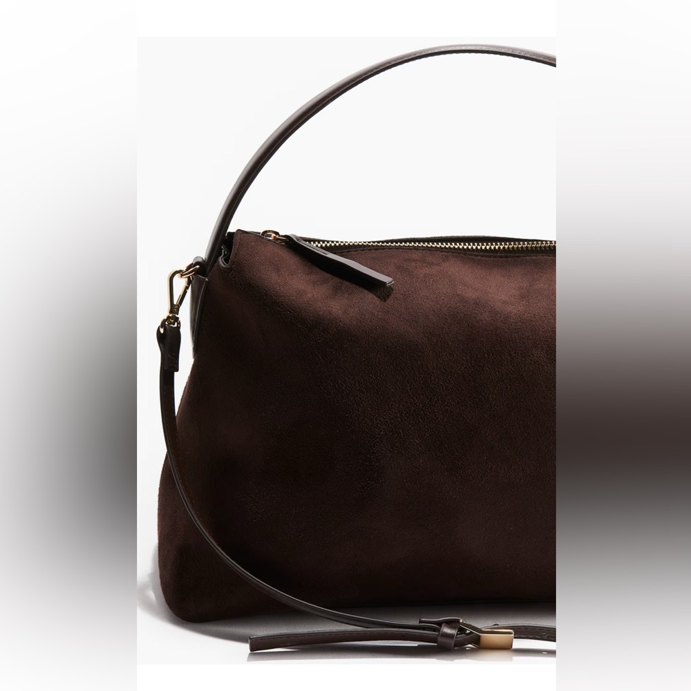 Everyday H&M Brown Suede Shoulder Bag